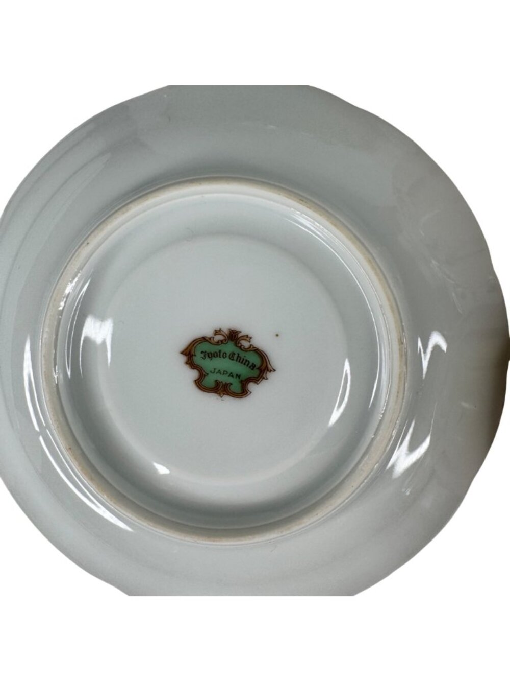 Japanese Jyoto China Floral Tea Cup & Saucer Set Porcelain 4-Piece Pastel Vtg - Picture 8 of 16